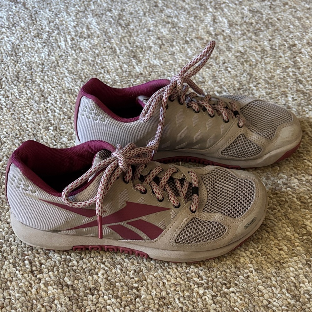 Reebok Women's Athletic Shoes - Gray and Maroon